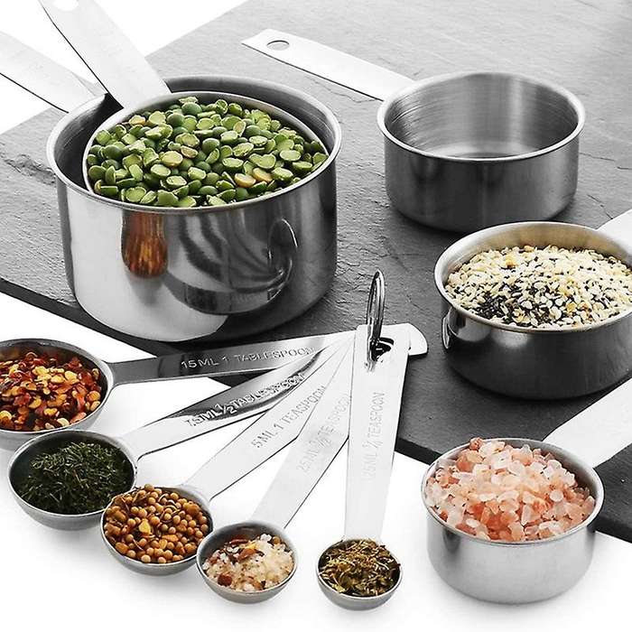 Measuring Cups and Spoons 12 Pieces,5 Cups and 6 Spoons,kitchen Kit