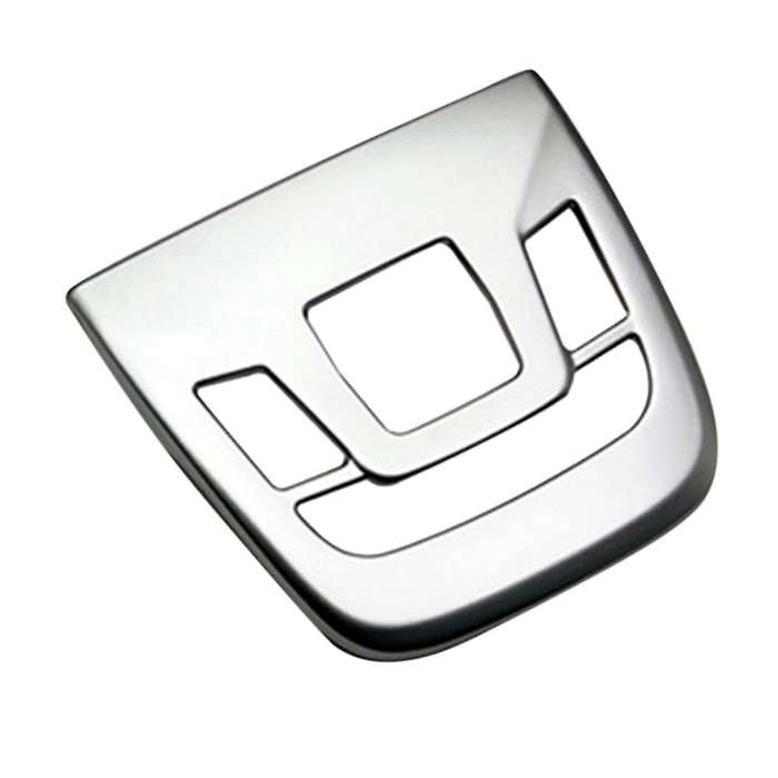 Car Matte Silver Interior Front Reading Light Lamp Cover Trim Sticker