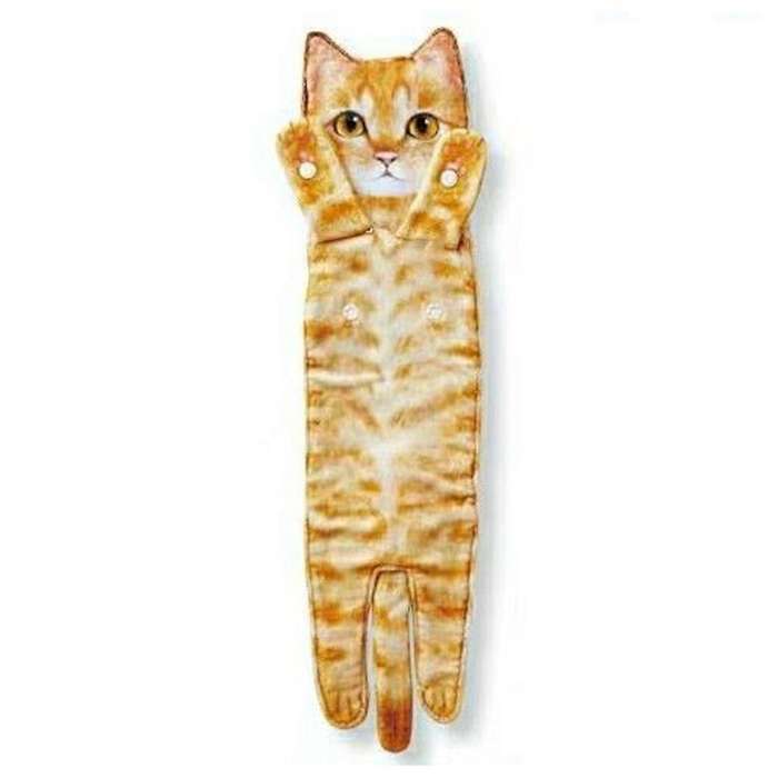 Cat Funny Hand Washing Towel Bathroom Kitchen Lovely Decorative,c
