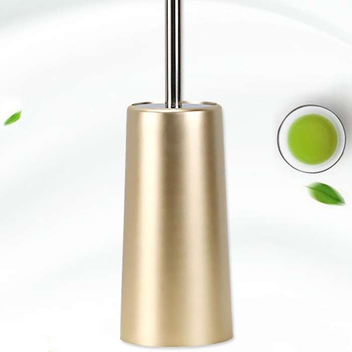 Toilet Brush and Holder - Toilet Bowl Cleaner Brush Set (rose Gold)