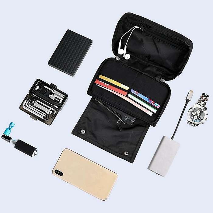 Rhinowalk Folding Bike Handlebar Bag Bicycle Front Bag Black