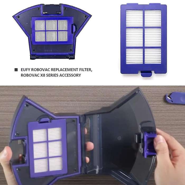 6 Filters + 6 Side Brushes Replacement Parts for Anker