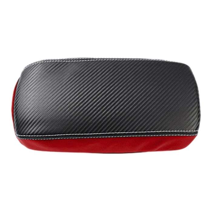 Car Carbon Fiber Center Console Lid Armrest Box Leather Protective B