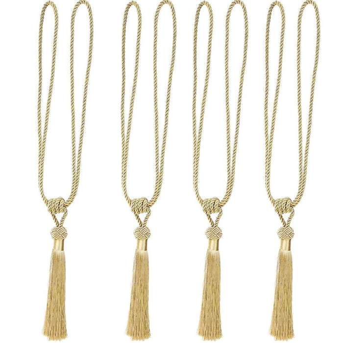 4pcs Curtain Tassels Curtain Rope Curtain Tiebacks Window Decor -d