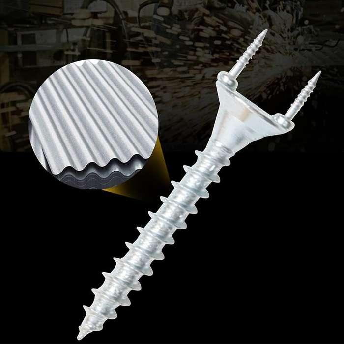50pcs Seamless Nails Double-headed Screw Solid Wood Baseboard Screws