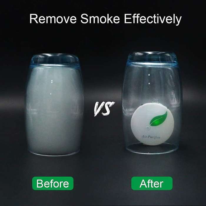 2pack Personal Air Purifier Necklace Mini Ionizer Negative Ion White