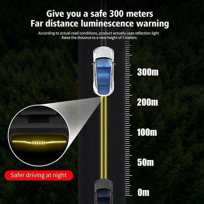 Reflective Car Tail Exterior Sticker for Tesla Model Y 2021-2022