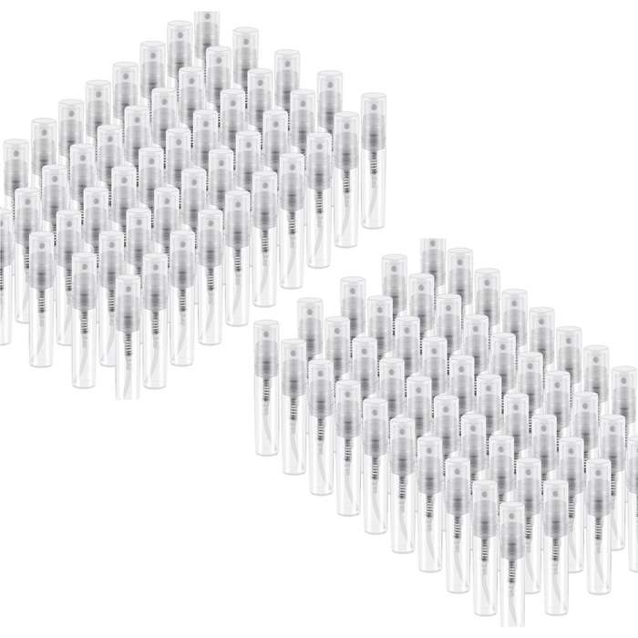 50pcs Clear Plastic Spray Bottle Portable Fragrance Spray Bottle-3ml