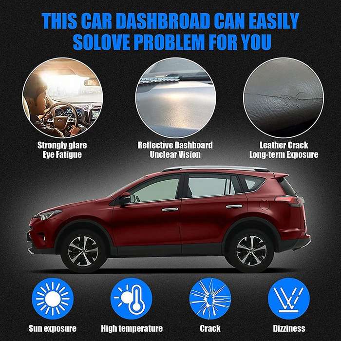 Dashboard Cover Mat for Toyota Rav4 2019-2021 Lhd, Dash Cover (13-18)
