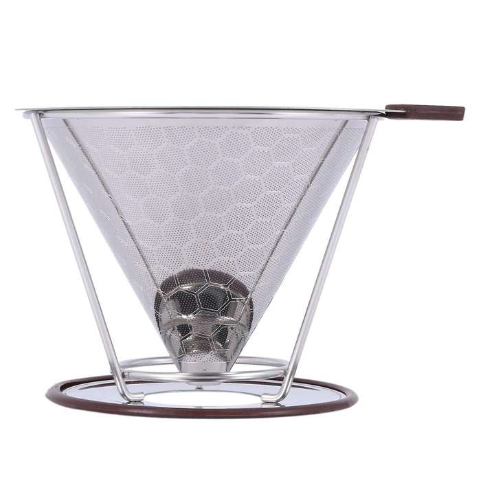 Premium Stainless Steel Coffee Filter,reusable Pour,honeycomb Design