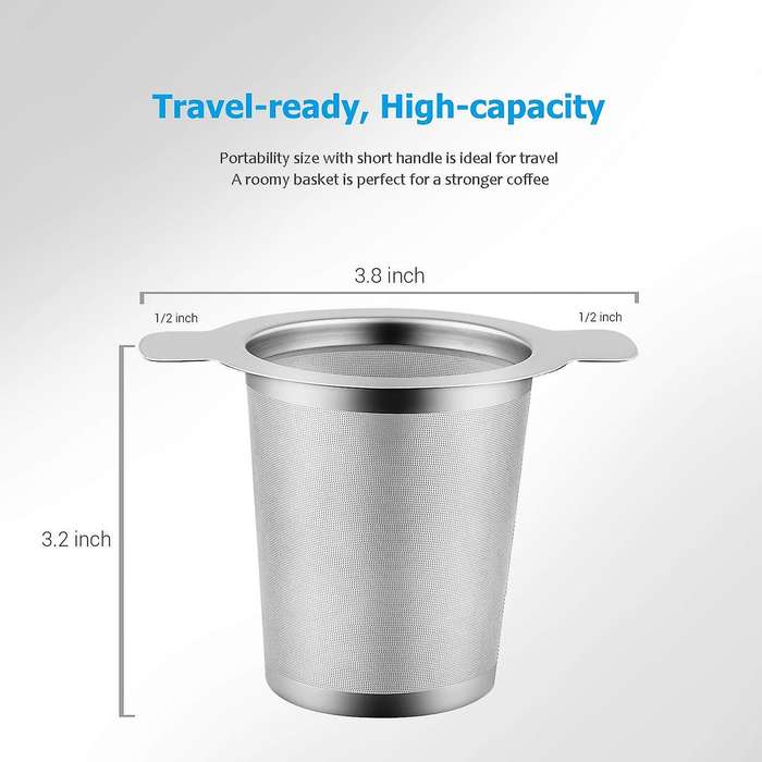5sizes Clear Borosilicate Glass Teapot 304 Stainless Steel Set 380ml
