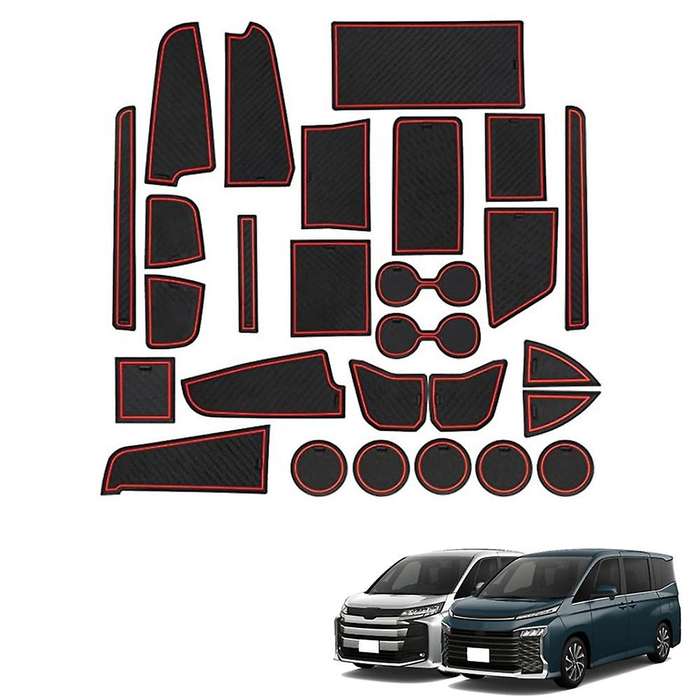 27pcs Gate Slot Pad for Toyota Noah Voxy 90 Series 2022 Accessories