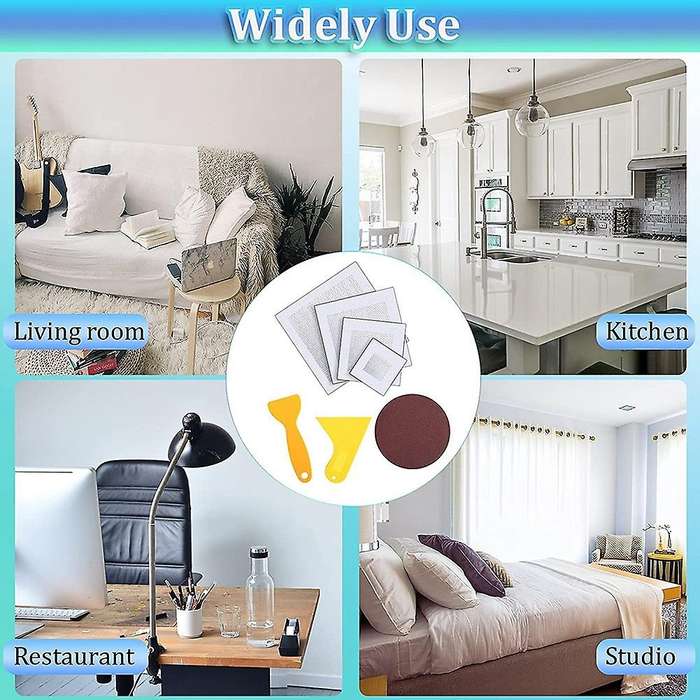 18pcs Drywall Repair Patch 2/4/ 6/8 Inch Self-adhesive Aluminum Patch