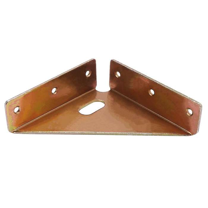 Three-sided Fixed Corner Connector for Furniture Bed Support Hardware