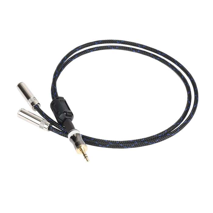 3.5 Y Audio Splitter 3.5mm Male to 2 Port 3.5mm Female Aux 1 to 2