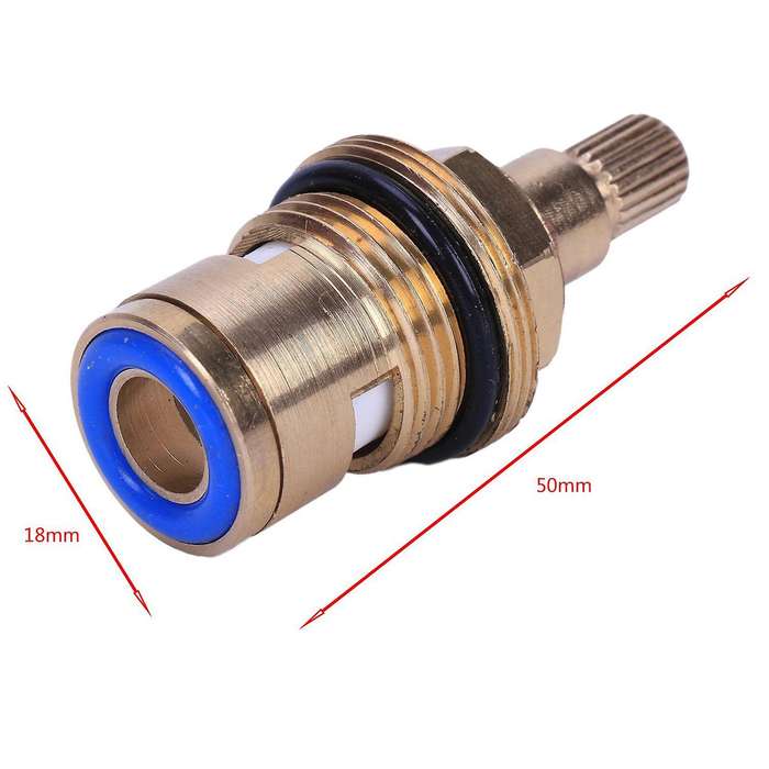 4pcs Brass Ceramic Disc Tap Valve Insert Gland Cartridge Quarter Turn