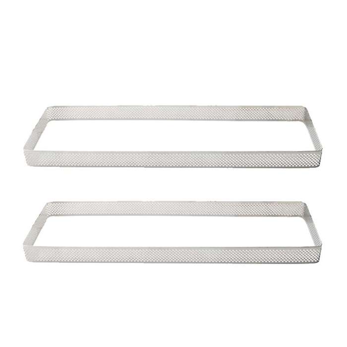 Rectangle Stainless Steel Tartlet Molds Mousse Fruit Pie Cake Mold