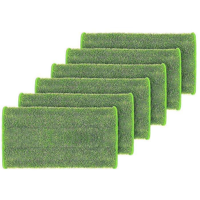 6pcs Reusable Mop Pads for Swiffer Wetjet Washable Absorbent Mop Rads