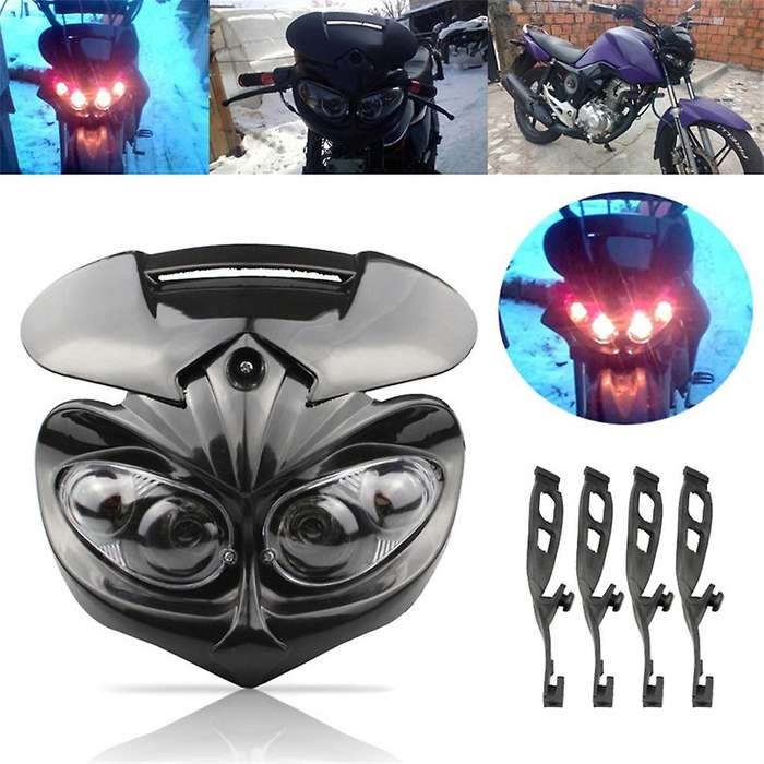 Fairing Head Light High / Low Beam Motorcycle Dual Headlight