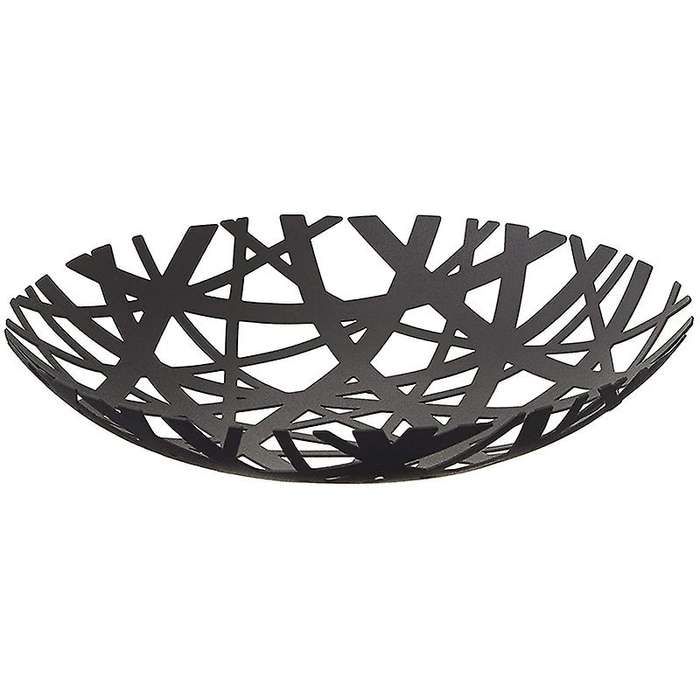 2498 Tower Fruit Bowl - Modern Kitchen Counter Basket Holder,black