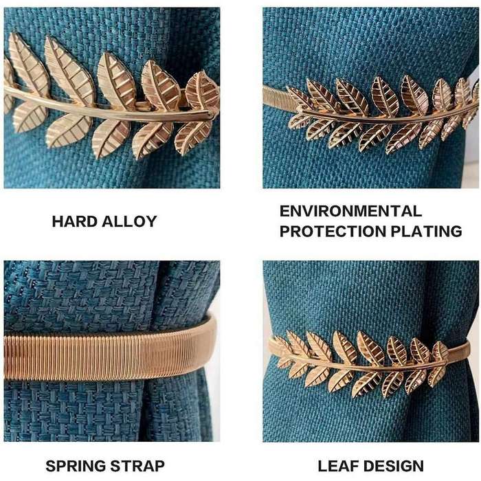 Curtain Tieback Leaf Carving Design Curtain Ties for Drapes Curtain 1