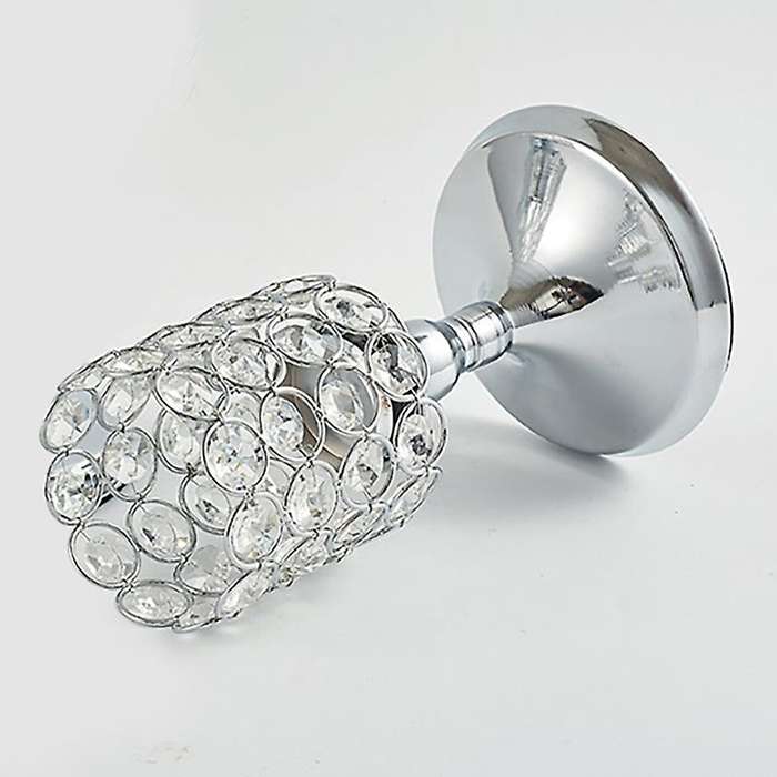 Crystal Candle Holder Hollow Glass Candlestick Home Decor A