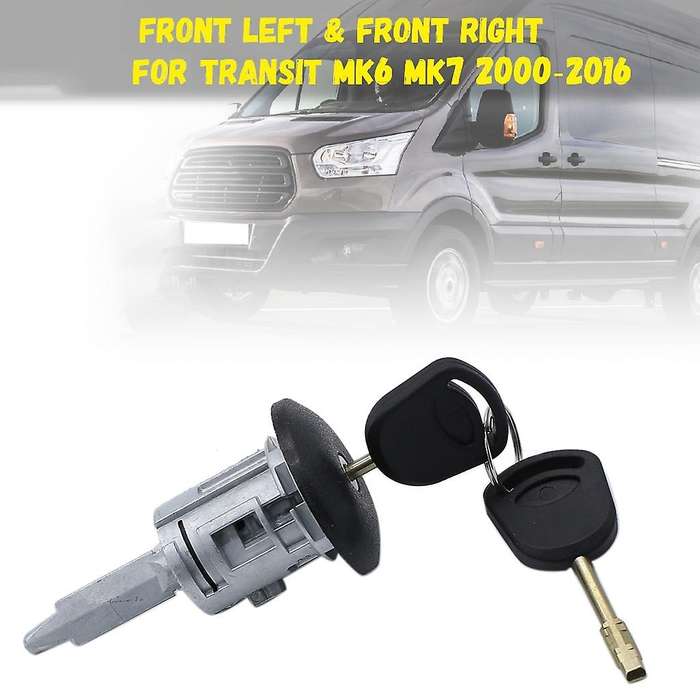 Car Front Right Door Lock Barrels for Ford Transit Mk6 Mk7 2000-2016