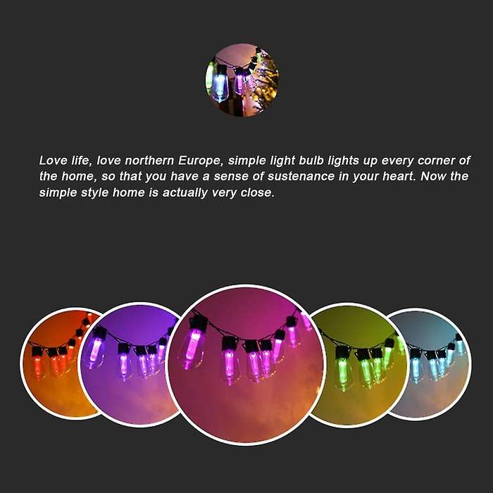 Solar Led Bubble Crystal Ball Light Garden Fairy Light(10 Lamp Usb)