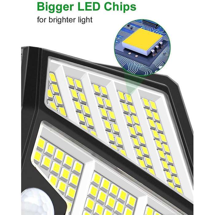 Solar Light Outdoor 310 Led Bright with Motion Sensor,3 Lighting