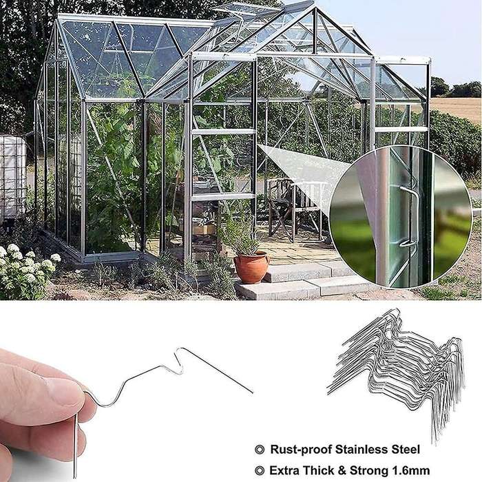 Greenhouse Clips for Glass,stainless Steel Greenhouse Glazing Clips