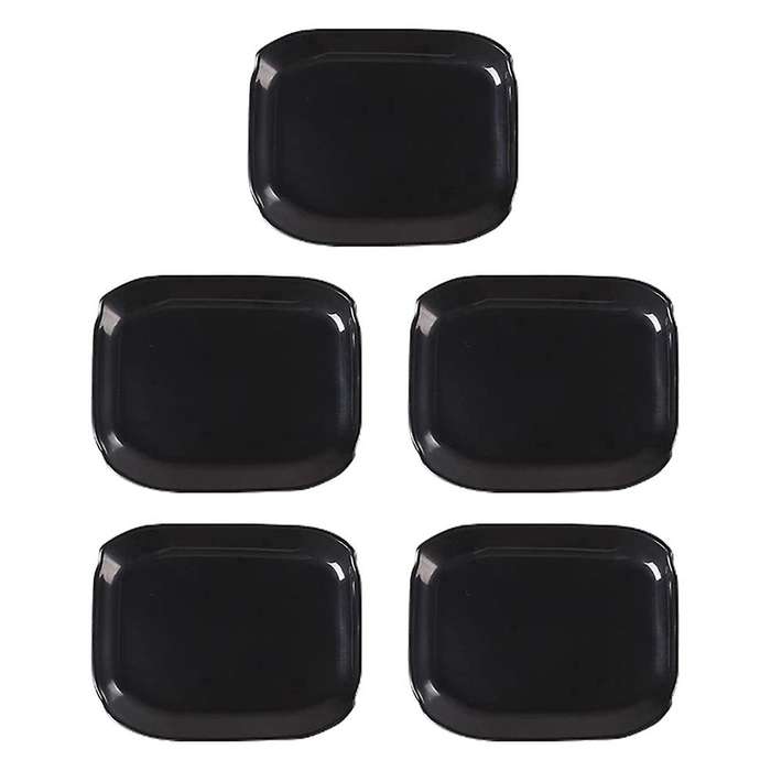 Exterior Door Handle Bowl Trims Accessories Black 5pcs