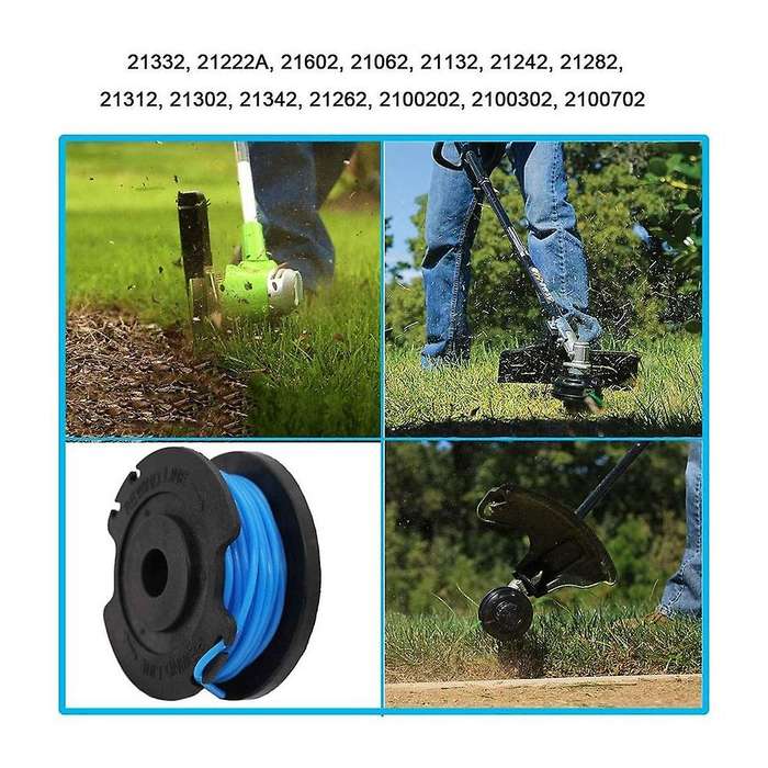 12 Pack Auto-feed String Replacement Trimmer Spool for Greenworks