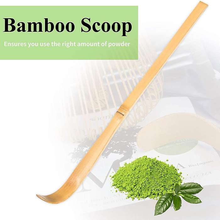 Traditional Matcha Tool Set Whisk + Whisk Stand + Tea Spoon Black
