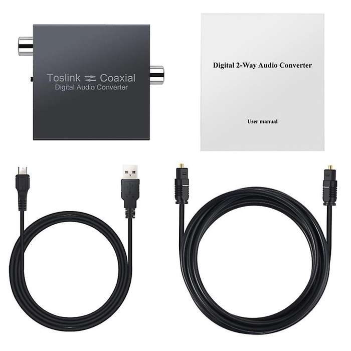 Digital Coaxial to Optical Spdif Toslink Converter Support Dts