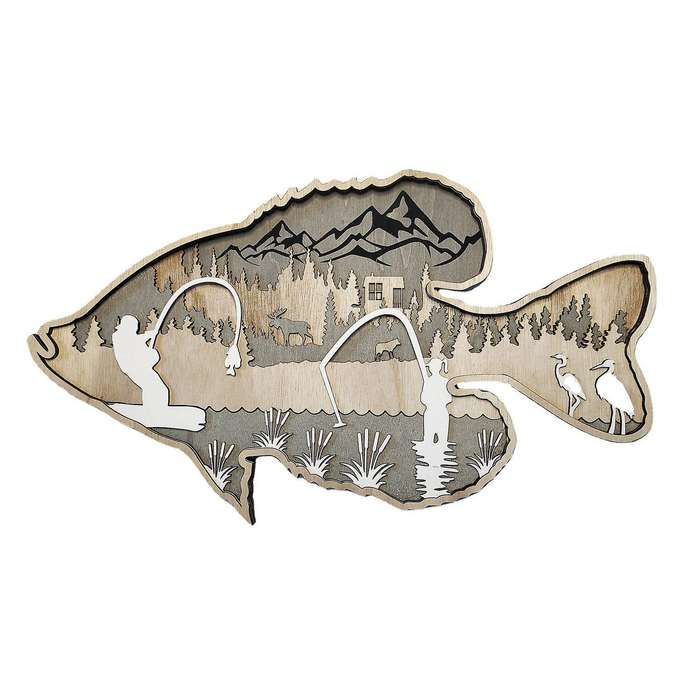 Fishing and Hunting Pendant Forest Animal Salmon Pendant Decoration-a