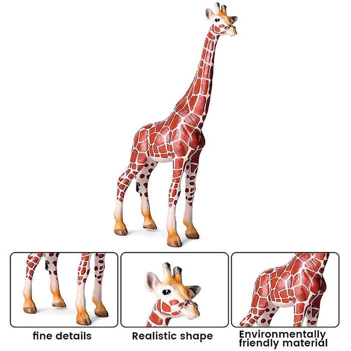 Realistic Giraffe Figurines Plastic Safari Toy, for Cake Topper