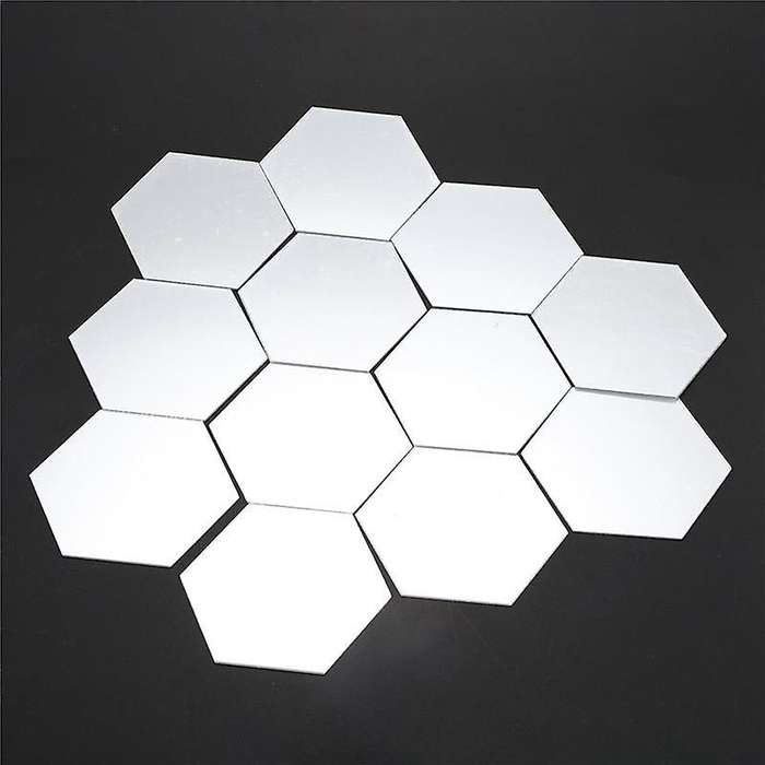 72pcs Wall Mirrors/mirror Wall Stickers/ Hexagon Mirror Decor