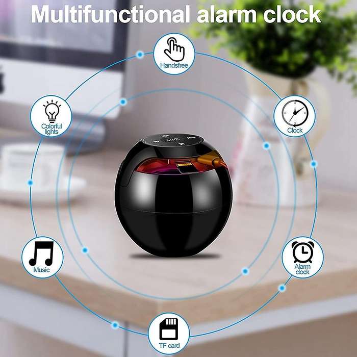 Alarm Clock Bluetooth Speaker, Digital Alarm Clock, Touch Control