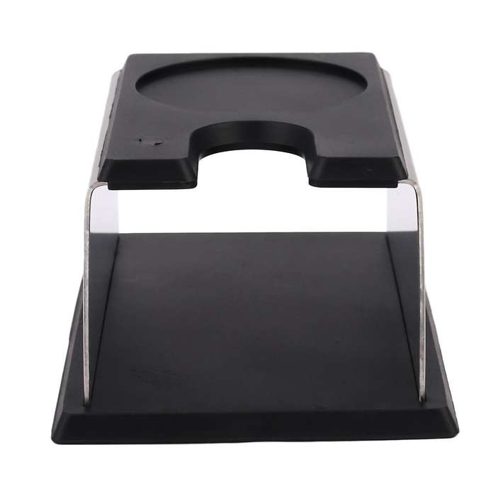 Realand Sturdy Stainless Steel Silicone Espresso Coffee Tool Black