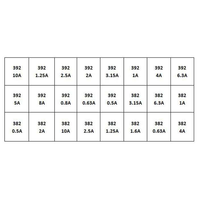240pcs 382 392 24 Value Fuse Lcd Tv Power Supply Pcb Fuse Kit