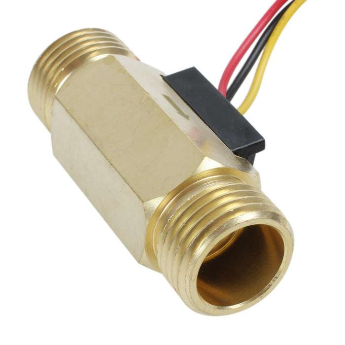 1/2pt Water Flow Sensor Switch Control Meter Flowmeter 1.5-30l/min
