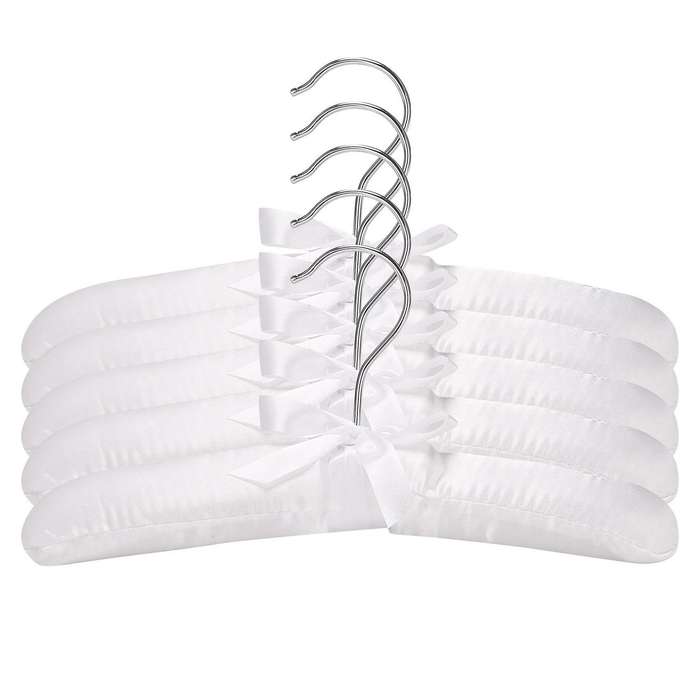 5pcs Luxury Satin-padded Children's Clothes Kids' Cloth Hook Hanger