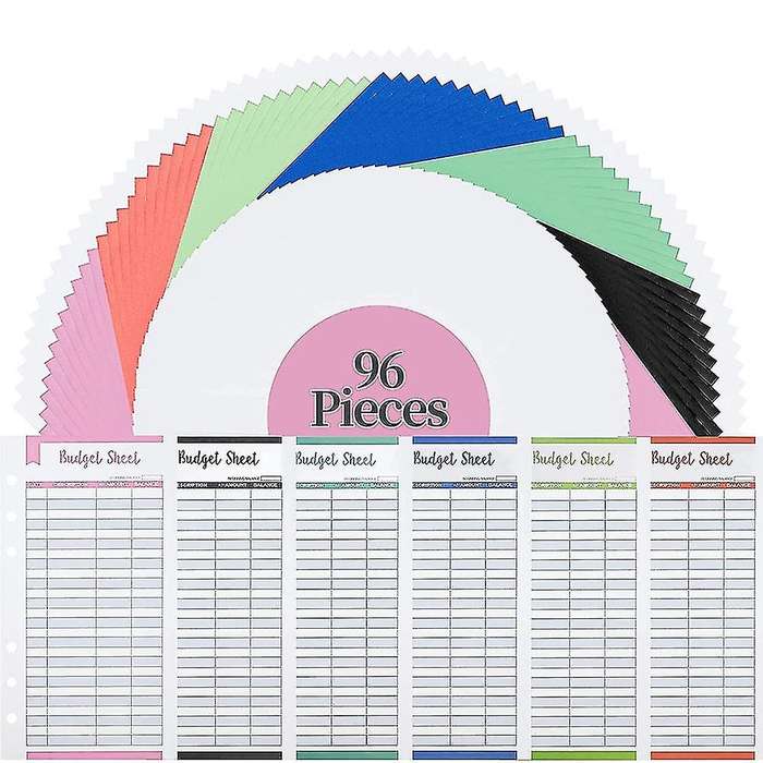 96 Pieces Of Expense Tracker Budget Sheet