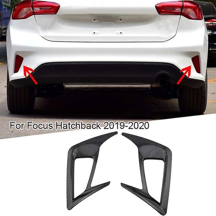 Carbon Fiber Rear Fog Light Cover for Ford Focus Hatchback Mk4 19-20