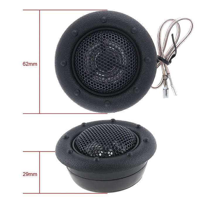2pcs Universal High Efficiency Mini Half-dome Car Tweeter Speakers