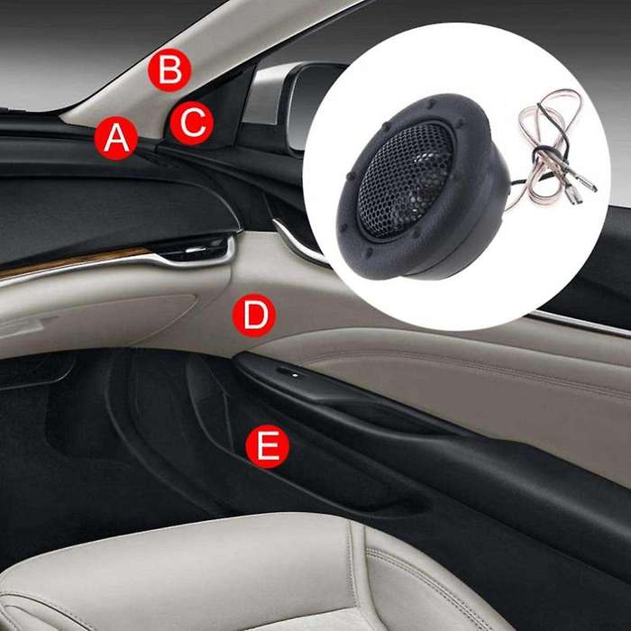 2pcs Universal High Efficiency Mini Half-dome Car Tweeter Speakers