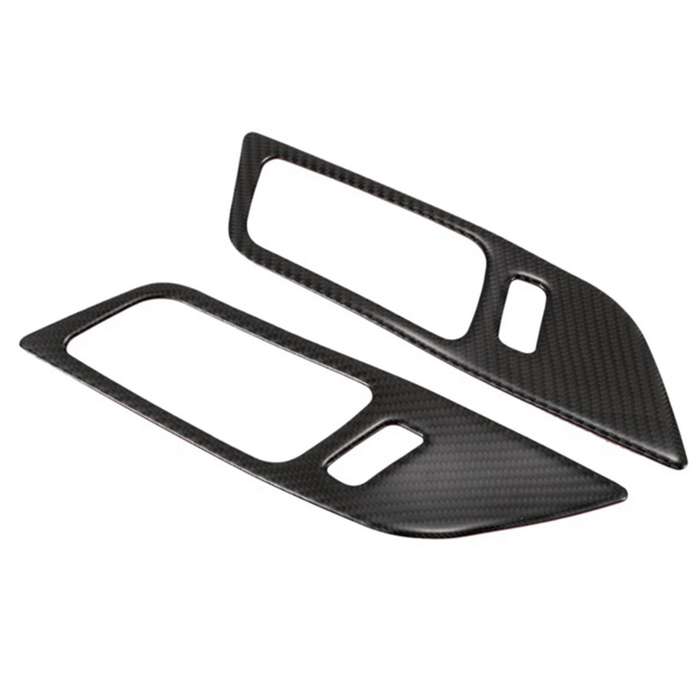 4pcs Car Carbon Fiber Interior Door Handle Bowl Sticker