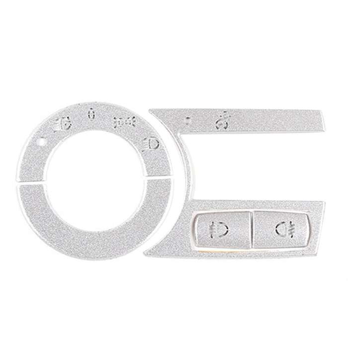 5pcs Car Headlight Switch Button Cover for Bmw- X3 2006-2010