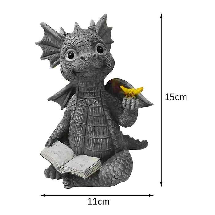 Baby Dragon Statue Buddha Art for Outdoor Courtyard Porch Decor