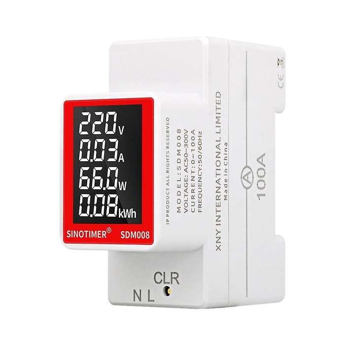 Sinotimer Ac Voltmeter 50-300v Multi-function Energy Meter Sdm008